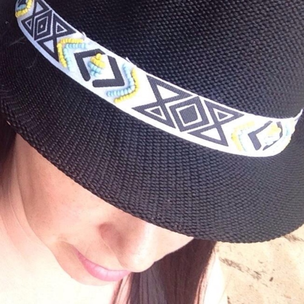 Black Mesh Fedora Hat | Small